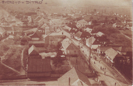 Ditrói látkép a templomtoronyból 1916
