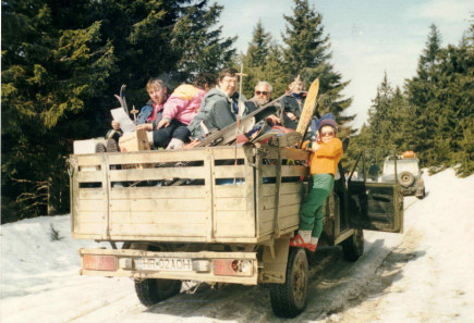 Hazafele a Madarasi-Hargitáról